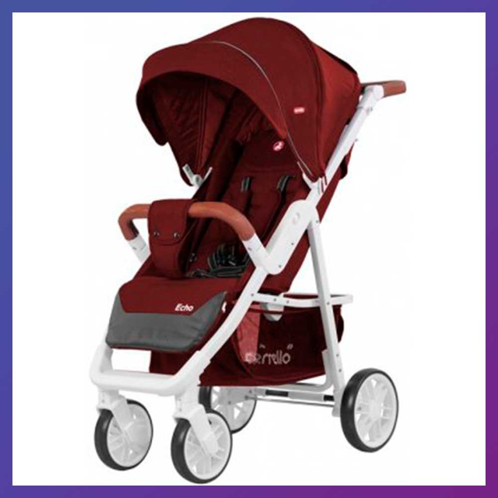 Дитяча прогулянкова коляска - книжка з регульованою спинкою CARRELLO Echo CRL-8508 Rose Red червона