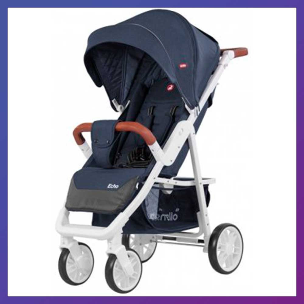 Дитяча прогулянкова коляска - книжка з регульованою спинкою CARRELLO Echo CRL-8508 Shadow Blue синя