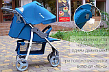 Дитяча прогулянкова коляска CARRELLO Quattro CRL-8502 Admiral Blue синій колір. Дитячий візок, фото 8