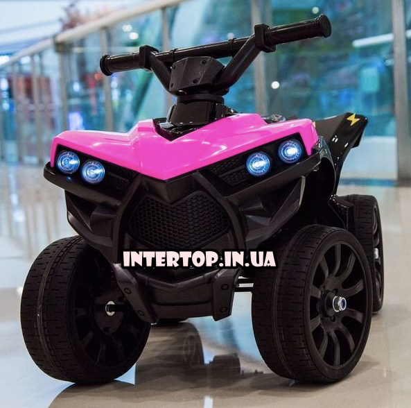Дитячий електромобіль квадроцикл на акумуляторі Bambi M 3638 рожевий для дітей 2-6 років