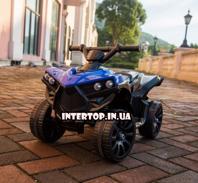 Дитячий електромобіль квадроцикл на акумуляторі Bambi M 3638 синій