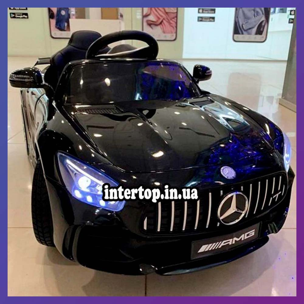 Дитячий електромобіль на акумуляторі Mercedes M 4181 з пультом радіоуправління 3-8 років автопокраска чорний