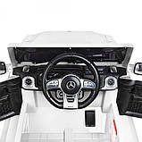Дитячий електромобіль на акумуляторі Mercedes AMG M 4280 з пультом радіоуправління для дітей 3-8 років білий, фото 4