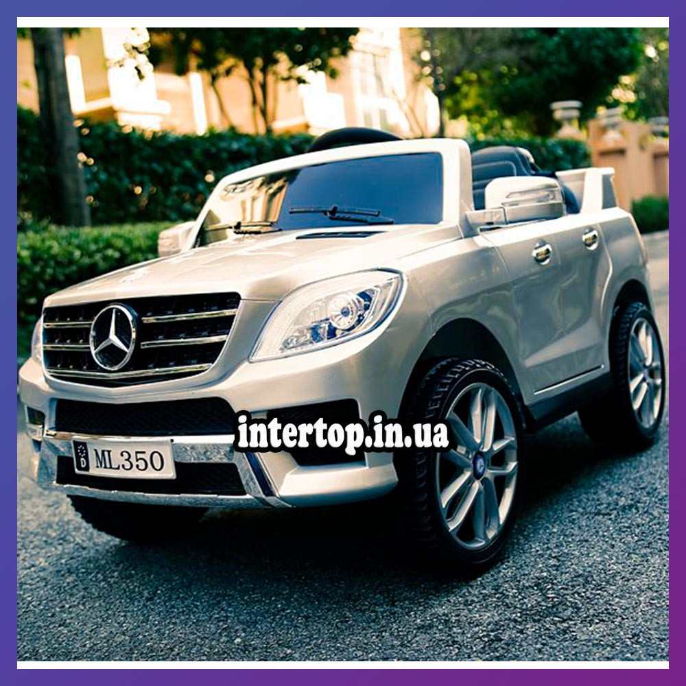 Дитячий електромобіль на акумуляторі Mercedes M 3568 з пультом радіоуправління 3-8 років автопокраска срібло
