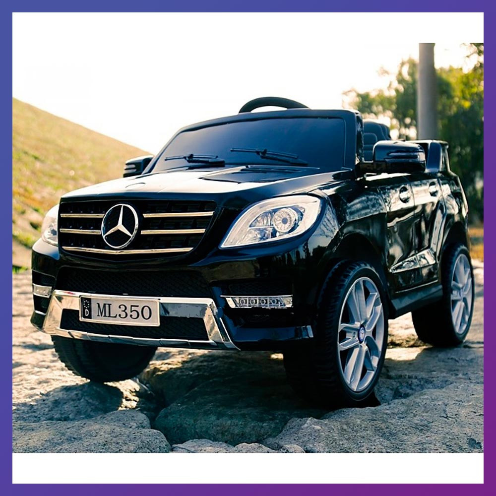 Дитячий електромобіль на акумуляторі Mercedes M 3568 з пультом радіоуправління 3-8 років автопокраска чорний