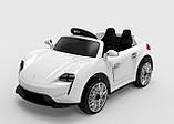 Дитячий електромобіль Porsche на пульті, FL1718 білий. Машина на пульті Порше, фото 9