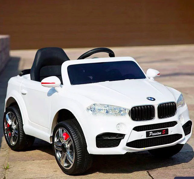 Дитячий електромобіль Джип BMW на акумуляторі з пультом РУ FL1538 білий. Дитячий електромобіль
