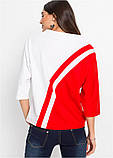 Червоно-біла блуза розміру 62 64 66 Bonprix, фото 2