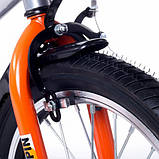 Дитячий двоколісний велосипед Youpin Sport 20 дюймів для дітей від 7 до 10 років чорно - помаранчевий, фото 6