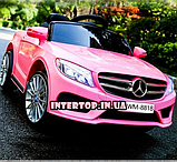 Дитячий електромобіль на пульті Mercedes на амортизаторах, M 2772EBLR-8 рожевий, фото 6