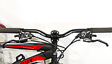 Велосипед гірський двоколісний сталевий зі швидкостями 21 шт. Azimut Extreme 24 дюймів 13 рама Чорно-червоний, фото 3