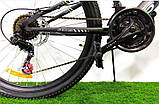 Велосипед гірський двоколісний двопідвісний на сталевій рамі Azimut Blackmount 26" колеса 18" рама червоний, фото 2
