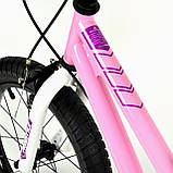 Дитячий двоколісний велосипед на магнієвої рамі RoyalBaby Freestyle 12 дюймів, рожевий. Для дітей 2-4 років, фото 5