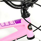Дитячий двоколісний велосипед на магнієвої рамі RoyalBaby Freestyle 12 дюймів, рожевий. Для дітей 2-4 років, фото 8