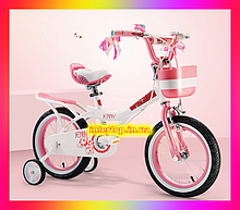 Дитячий двоколісний велосипед із кошиком Royal Baby Jenny Girls 12 дюймів, рожевий. Для дівчинки 2-4 років
