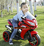 Дитячий триколісний електро-мотоцикл від 3 до 6 років BMW. Потужність 70ВТ BMW M 3688EL-3 червоний, фото 9