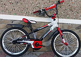 Велосипед дитячий двоколісний Azimut Stitch 12" зростання 80-105 см вік 2 до 5 років червоний, фото 2