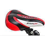 Велосипед дитячий двоколісний Azimut Stitch 12" зріст 80-105 см вік 2 до 5 років червоний, фото 6