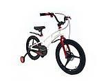 Велосипед дитячий двоколісний на магнієвої рамі Crosser Magn 18" зростання від 110-130 см вік 5 до 8 років білий, фото 3