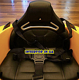 Дитячий електромобіль LAMBORGHINI на пульті з шкіряним сидінням, M 4115EBLR жовтий. Машина на пульті Ламборгіні, фото 6