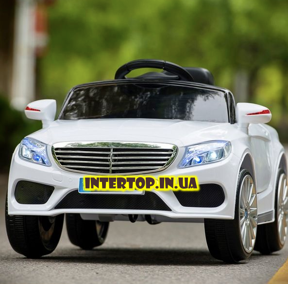 Дитячий електромобіль на пульті Mercedes (Мерседес) на EVA колесах, XM825 білий