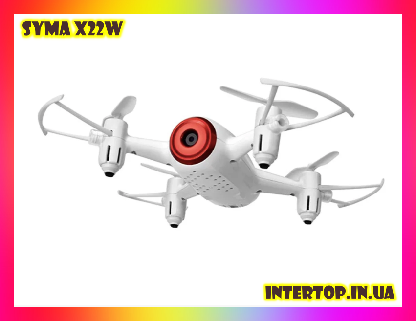 Квадрокоптер Syma X22W c Камерою, передачею відео по WiFi, барометром. Дрон на пульті