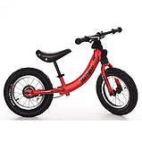 Дитячий беговел велобіг від на гумових надувних колесах 12 дюймів PROF1 KIDS M 5450A-1 червоний, фото 2