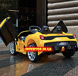 Дитячий електромобіль Lamborghini Ламборджині на акумуляторі з пультом РУ Т 7659 Жовтий, фото 4
