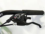 Велосипед гірський двоколісний двопідвісний на сталевій рамі Azimut Dinamic 26" колеса 18,5 рама чорно-червоний, фото 4