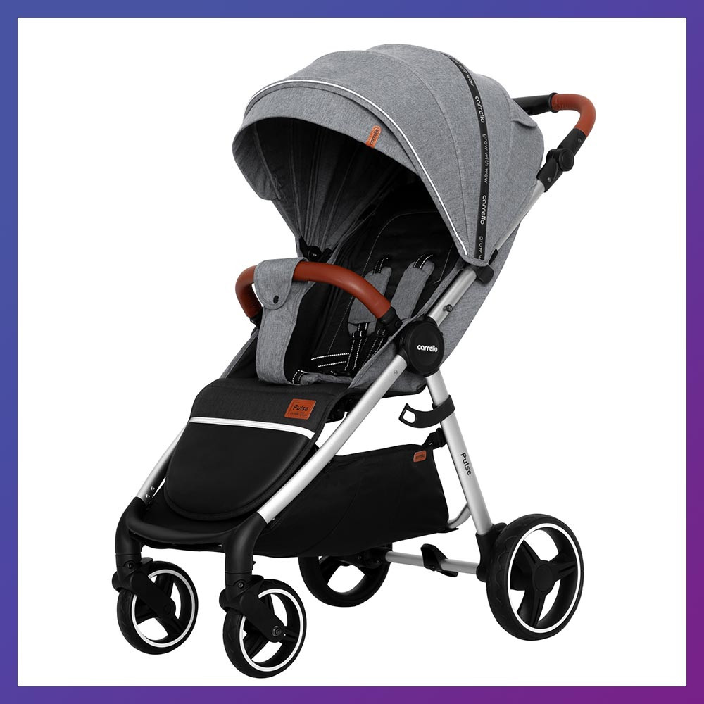 Дитяча прогулянкова коляска - книжка з регульованою спинкою CARRELLO Pulse CRL-5507 Cool Grey сіра