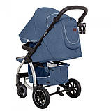 Дитяча прогулянкова коляска-книжка з регульованою спинкою CARRELLO Vista CRL-5511 Denim Blue синя, фото 2