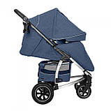 Дитяча прогулянкова коляска-книжка з регульованою спинкою CARRELLO Vista CRL-5511 Denim Blue синя, фото 3
