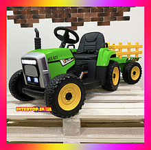 Дитячий електромобіль-Трактор з причепом на радіокеруванні XMX611 Зелений