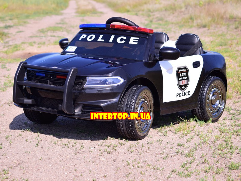 Дитячий електромобіль на м'яких колесах Ford Police Поліція T-7654 чорний