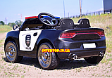 Дитячий електромобіль на м'яких колесах Ford Police Поліція T-7654 чорний, фото 3