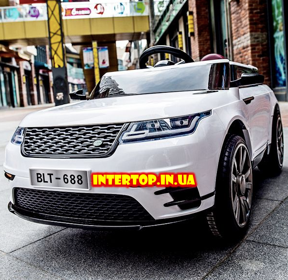 Дитячий електромобіль на аккамуляторе з пультом РУ Land Rover Ленд Ровер Т 7834 білий