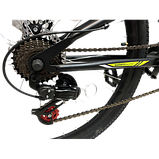 Велосипед гірський двопідвісний сталевий зі швидкостями 21 шт. Azimut Tornado 26 дюймів 19 рама сіро-червоний, фото 5