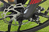 Велосипед гірський двоколісний одноподвесный Azimut Energy 26 GD premium 26 дюймів 21 рама чорно-червоний, фото 3