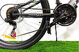 Велосипед гірський двоколісний одноподвесный сталевий Azimut Spark 26 D+ 26 дюймів 20 рама чорно-червоний, фото 3