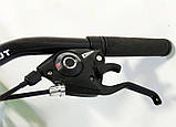 Велосипед гірський двоколісний одноподвесный сталевий Azimut Spark 29 D+ 29 дюймів 19" рама чорно-червоний, фото 3