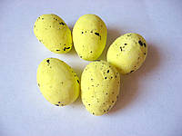 Яйцо из пенопласта маленькое, в пятнышко, 17х25 мм желтый