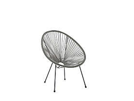 ACAPULCO II Стілець із ротанга сірого кольору