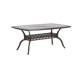 Садовий стіл 165 x 102 см Коричневий LIZZANO