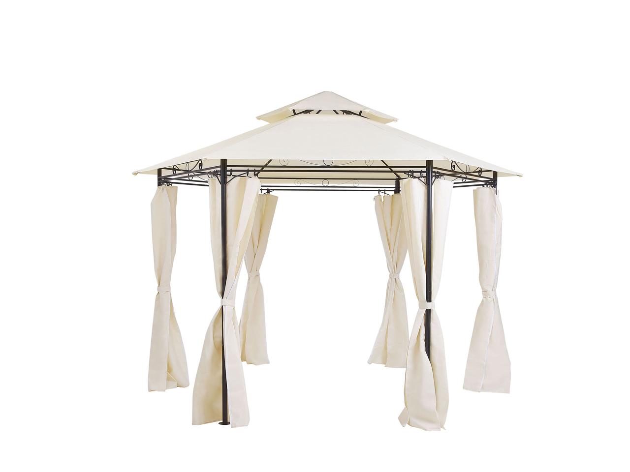 Садовий павільйон ⌀ 350 см бежевий PORTEL, фото 1