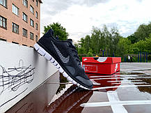 Чоловічі кросівки Nike Free Run 3.0 v2 темно-сині з білим, фото 6