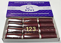 Прочные швейные нитки Kiwi 20/2 200 ярдов цвет 123