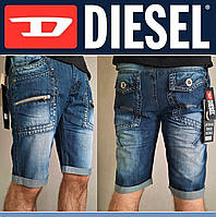 Чоловічі джинсові шорти з закотом Diesel Teppar-X, молодіжні джинсові бриджі, бермуди, капрі