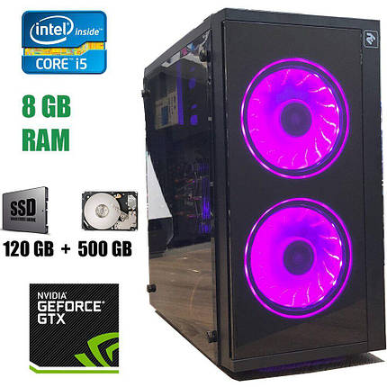 Ігровий ПК 2E Basis RD858 NEW / Intel Core i5-3470 (4 ядра по 3.2 — 3.6 GHz) / 8 GB DDR3 / NEW 120 GB SSD+500, фото 1