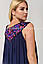 Легке красиве жіноче плаття-туніка,колір синій, фото 2