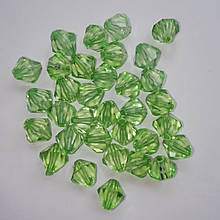 Намистини "Біконус" салатовий 18 мм акрил 500 грам